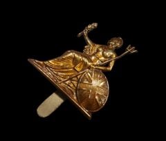 4x3.5cm. Ww2 İngiltere Kraliyet Norfolk Metal Askeri Şapka Kokartı