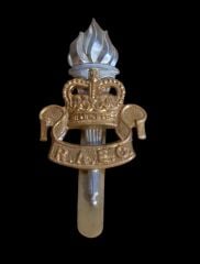 5x2.5 cm. İngiltere Kraliyet Ordusu Eğitim Birliği Raec Metal Askeri Şapka Kokartı