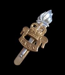 5x2.5 cm. İngiltere Kraliyet Ordusu Eğitim Birliği Raec Metal Askeri Şapka Kokartı