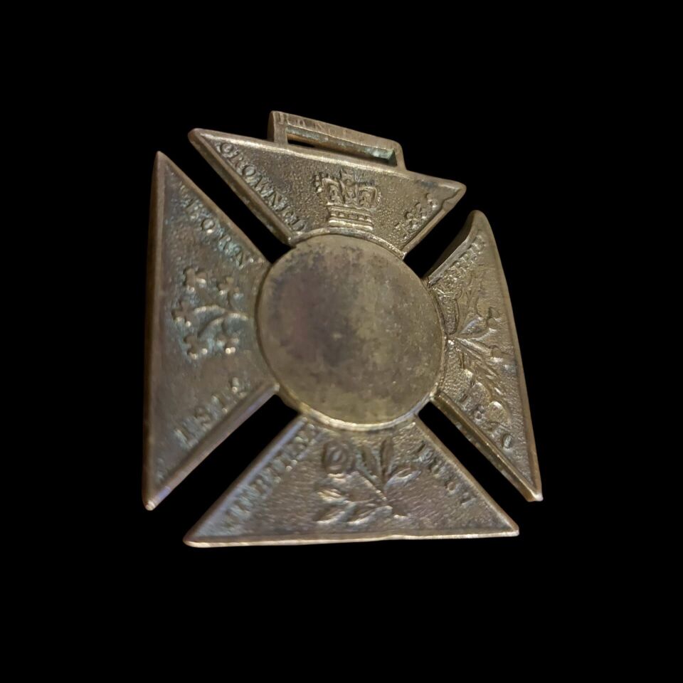 3.5x3.5 cm. 1887 Kraliçe Victoria Taç Giyme Yıldönümü Metal Madalyon