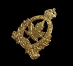 4.5x3.5 cm. Ww2 İngiltere Kraliyet Britanya Kolumbiyası Ejderleri Alayı Metal Askeri Şapka Kokartı