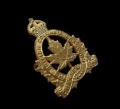 4.5x3.5 cm. Ww2 İngiltere Kraliyet Britanya Kolumbiyası Ejderleri Alayı Metal Askeri Şapka Kokartı