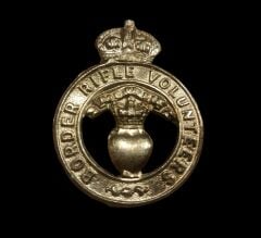 5x3.5 cm.Sınır Tüfek Gönüllüleri İskoç Glengarry Metal Rozet