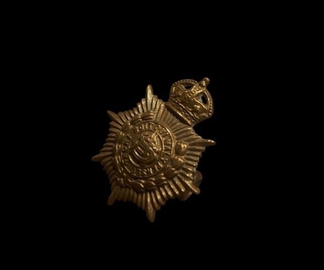 3x2.5 cm. Ww1 İngiliz Ordusu Hizmet Birliği Metal Askeri Şapka Kokartı