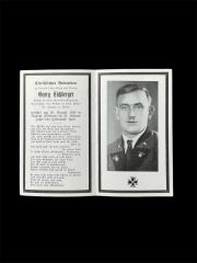 Ww2 Alman Ölüm Bildirisi Kartı-1