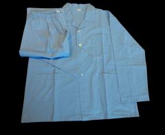 Mavi Renk Nostaljik Askeri Öğrenci Pijama Takımı Paketinde (1 Numara/S Beden)