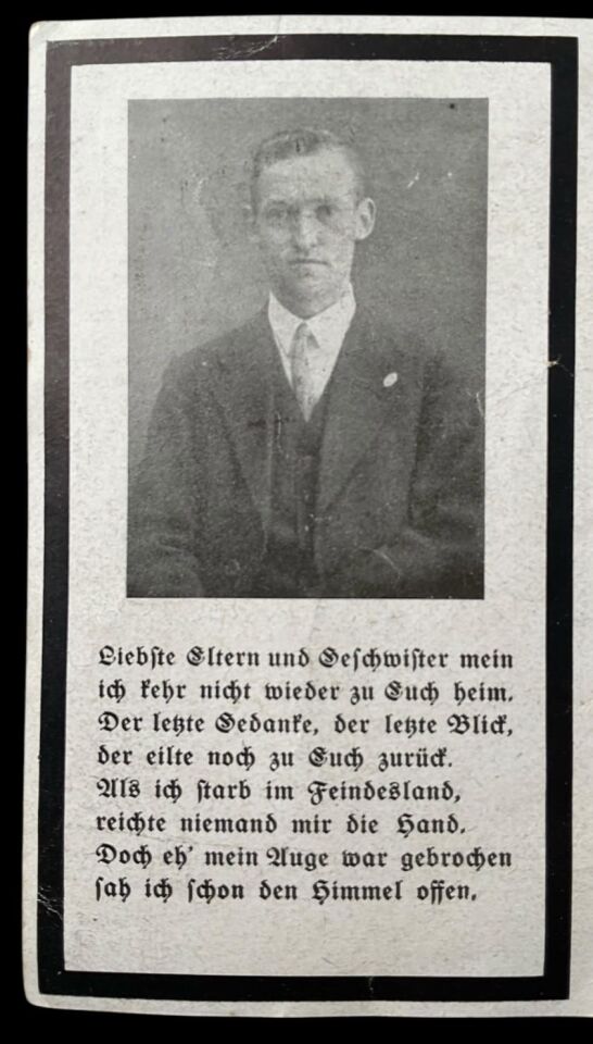 Ww2 Alman Ölüm Bildirisi Kartı-3