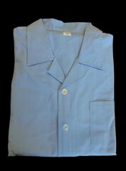 Mavi Renk Nostaljik Askeri Öğrenci Pijama Takımı Paketinde (4 Numara/XXL Beden)