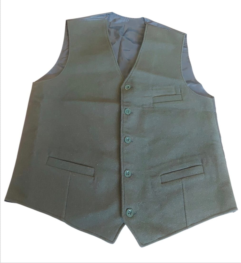 Haki Renk Yün JGK Karargah Yeleği (52-C/L Beden) Sıfır Ürün