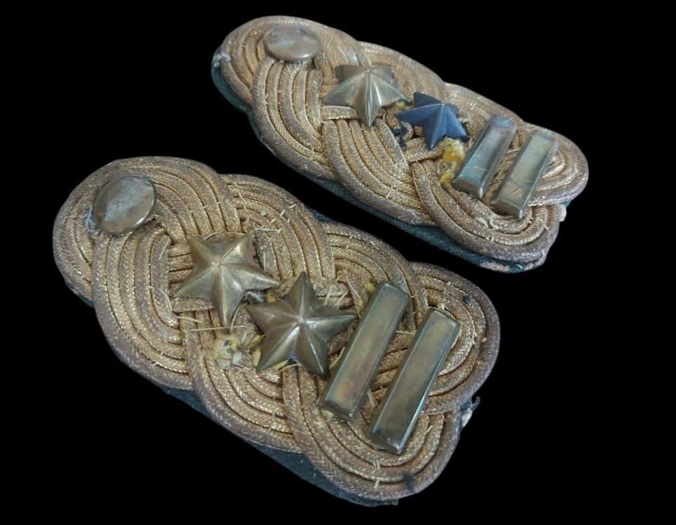 Erken Cumhuriyet Dönemi  Piyade Yarbay Tören Apolet (Çift)