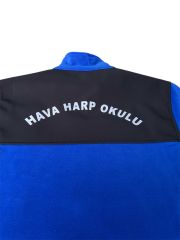 Hava Harp Okulu Mavi Polar Mont Unisex (XL Beden)
