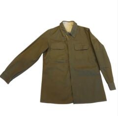 1980'ler  Haki Renk Tektif  Gömlek Unisex (45-C/S Beden) Sıfır Ürün