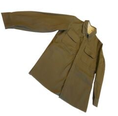 1980'ler  Haki Renk Tektif  Gömlek Unisex (45-C/S Beden) Sıfır Ürün