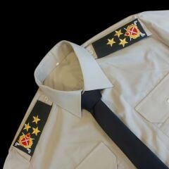 KKK Korgeneral Karargah (Harici) Gömlek+Kravat+Rütbeler (M Beden) Sıfır Ürün