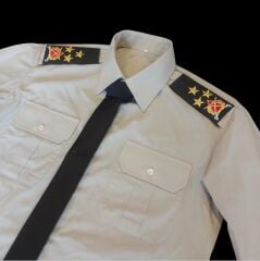 KKK Korgeneral Karargah (Harici) Gömlek+Kravat+Rütbeler (M Beden) Sıfır Ürün