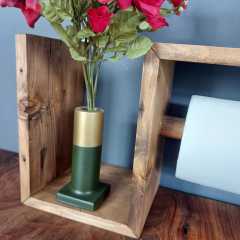 Doğal Ahşap WC Kağıtlık Modeli Tekli