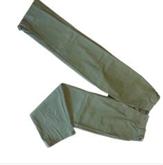1980'ler Haki Renk Tektif Pantalon Unısex (S Beden) Sıfır Ürün