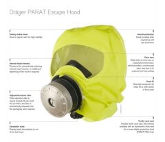 Drager Parat 4730 Yangın Kaçış Maskesi (Min. 15 Dakika Kurtulma Süresi)